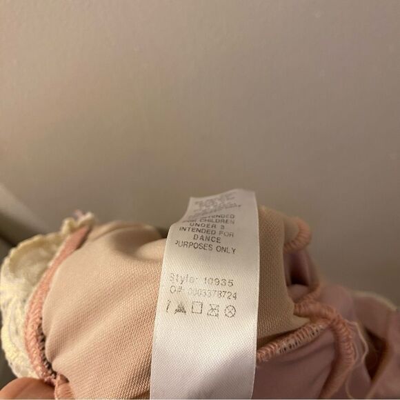WEISSMAN Dance Costume lyrical blush pink leotard dress I REST 10935 LC child - Picture 10 of 12